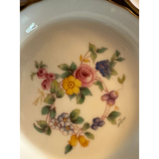 Ceramic Vintage Minton England "Marlow" Pattern Set of 3 Coasters #.75 For Sale - Image 7 of 11