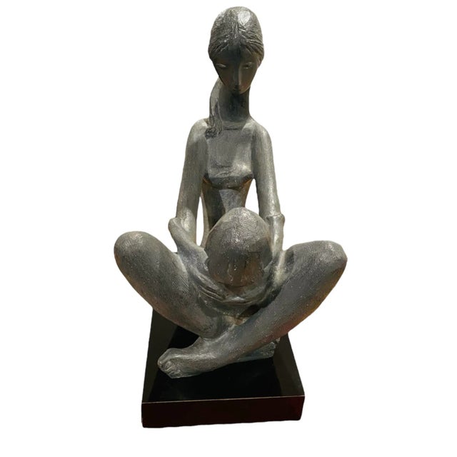 1970’s Kathy Klein Generations Sculpture by Austin Productions of Mother and Child For Sale - Image 9 of 12