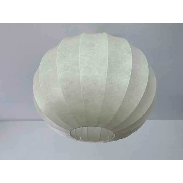 1960s Large Vintage Cocoon Pendant Light from Goldkant Leuchten, 1960s For Sale - Image 5 of 17