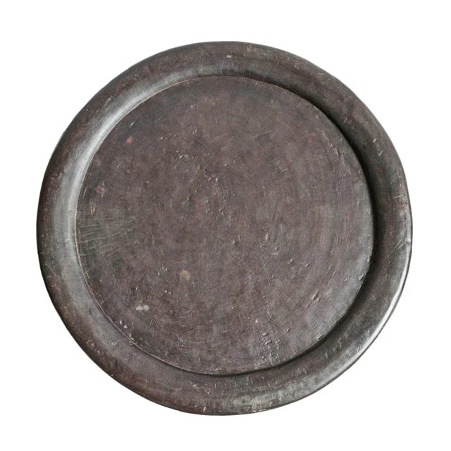 Modern Vintage Bamileke Circle Stool Table For Sale - Image 3 of 4