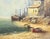 1960s Eleonore Guinther Oil on Canvas Harbor Scene For Sale - Image 4 of 6