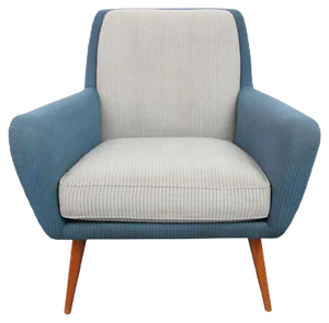 Armchair in Pigeon Blue-Light Gray, 1950s