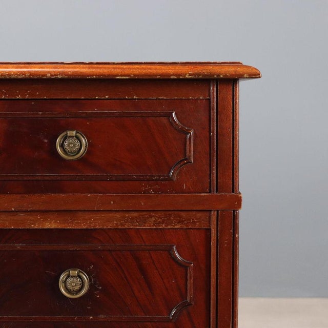 Writing Desk in Mahogany and Leather For Sale - Image 5 of 10