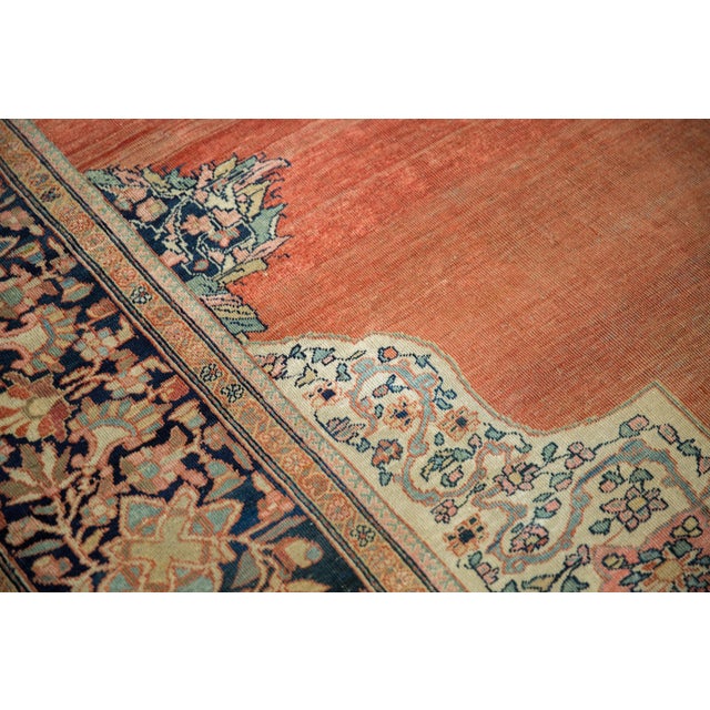 1920s Antique Persian Farahan Sarouk Medallion Wool Carpet For Sale - Image 11 of 18