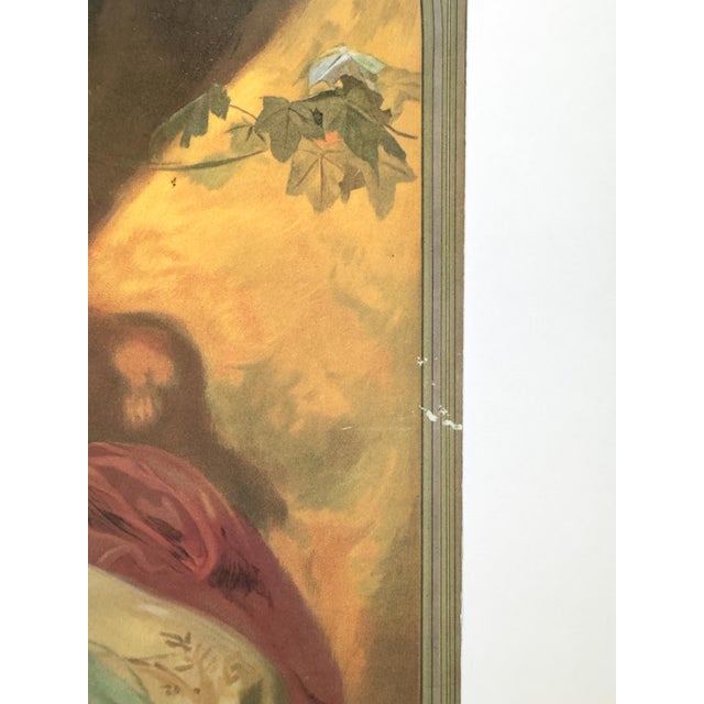 Vintage French Alphonse Mucha Lu Advertising Poster Reproduction – Sarah Bernhardt For Sale - Image 10 of 17