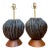 Vintage Custom Kass O’Brien Slab Built Ceramic Lamps - A Pair For Sale