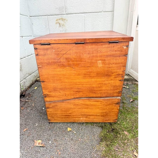 Antique Early American Primitive Style Muler Blanket Chest With Drawers. For Sale - Image 17 of 17