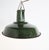 1960s Vintage Industrial Pendant Light in Dark Green Enamel, 1960s For Sale - Image 5 of 9