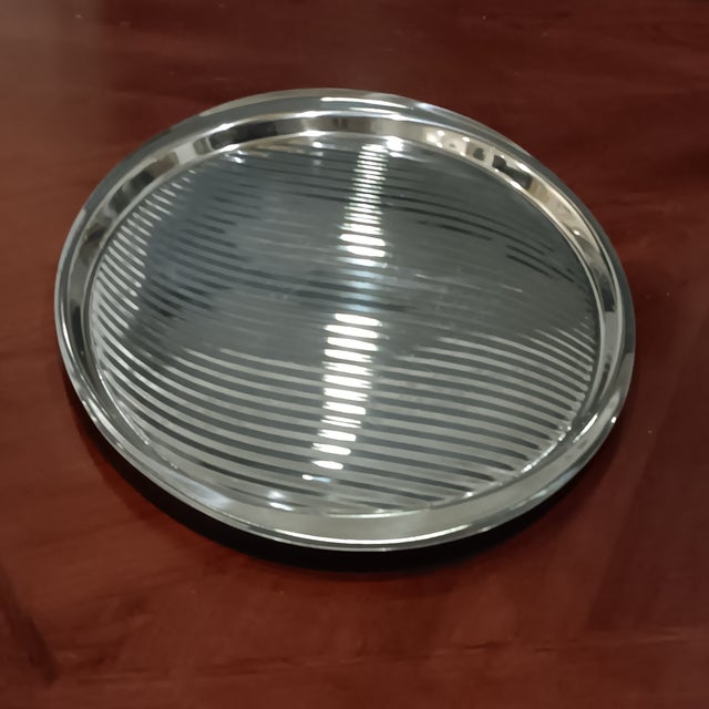 Beautiful Vintage Yamazaki Robert Welch Swirled Stainless Steel Serving Tray 18/8, Relish Party Trays. This Trays is...