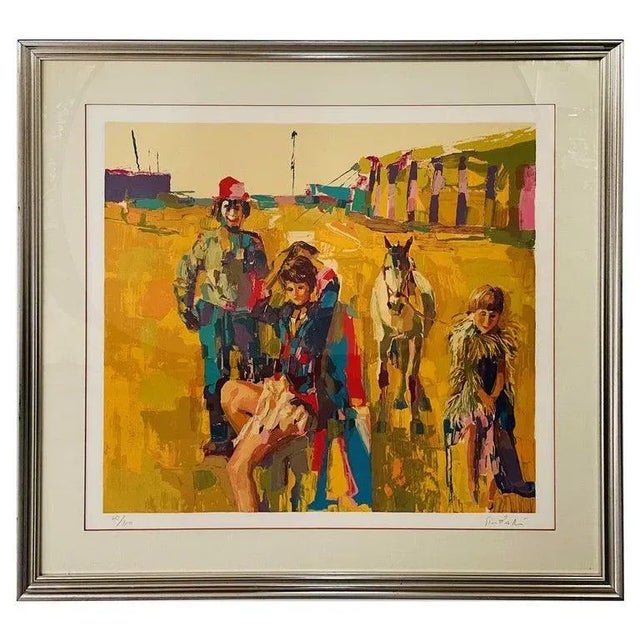 Nicola Simbari " La Famille Du Cirque" Serigraph or Print, Signed and Numbered For Sale - Image 11 of 11