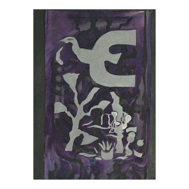 Georges Braque - Composition from Derriere Le Miroir - Lithograph - 1964 For Sale