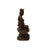 1990s 5.75" Hand-Carved Wood Cross Leg Bodhisattva Figurine Sculpture Tang Style Art For Sale - Image 5 of 6