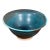 Studio Pottery Turquoise Glazed Stoneware Bowl Signed O’Malley For Sale