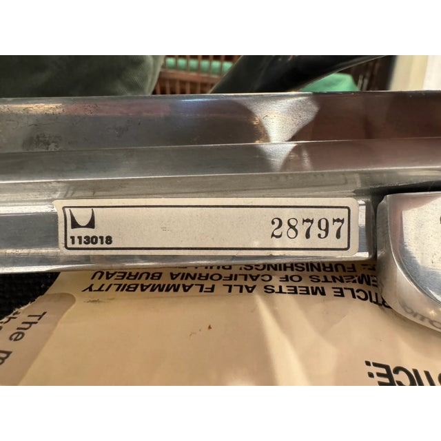 Mid 20th Century Original Herman Miller Aluminum Eames Soft Pad Group Management Conference Chair For Sale - Image 9 of 11