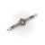 Early 20th Century Pre-Revolutionary 14k Gold Diamond Bar Pin For Sale - Image 4 of 8