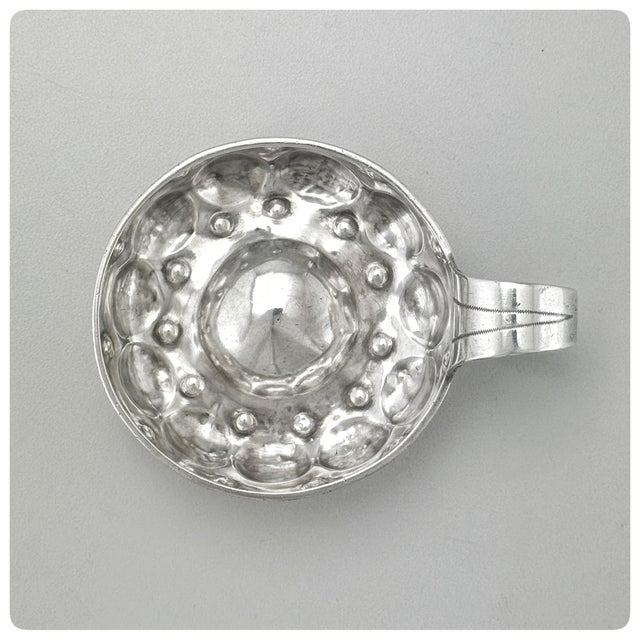 Metal First Standard (950/1000) Solid Silver Wine Taster, Tastevin, or Sommelier Cup, Paris, Circa 1846 For Sale - Image 7 of 7