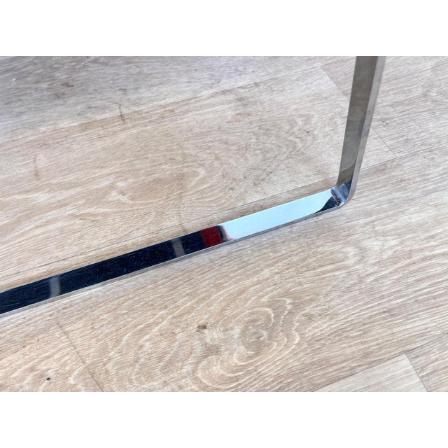 Mid-Century Chrome Dining Chairs and Table, 1970s, Set of 5 For Sale - Image 12 of 16