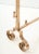 1940s Rose Brass Large Andirons - A Pair For Sale - Image 11 of 13