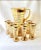 Vintage Large Gold Banded Drinks Pitcher and Glasses, Set of Seven For Sale In Los Angeles - Image 6 of 6