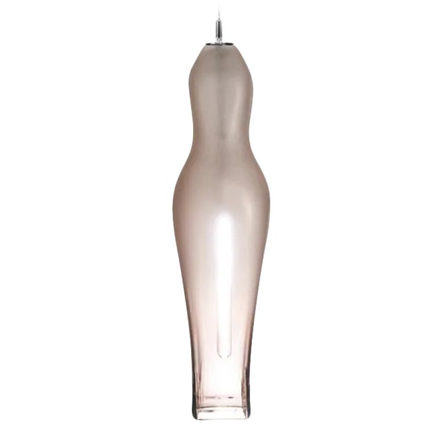 Muse Pendant Light from the Constantine Collectionin Rose Quartz For Sale