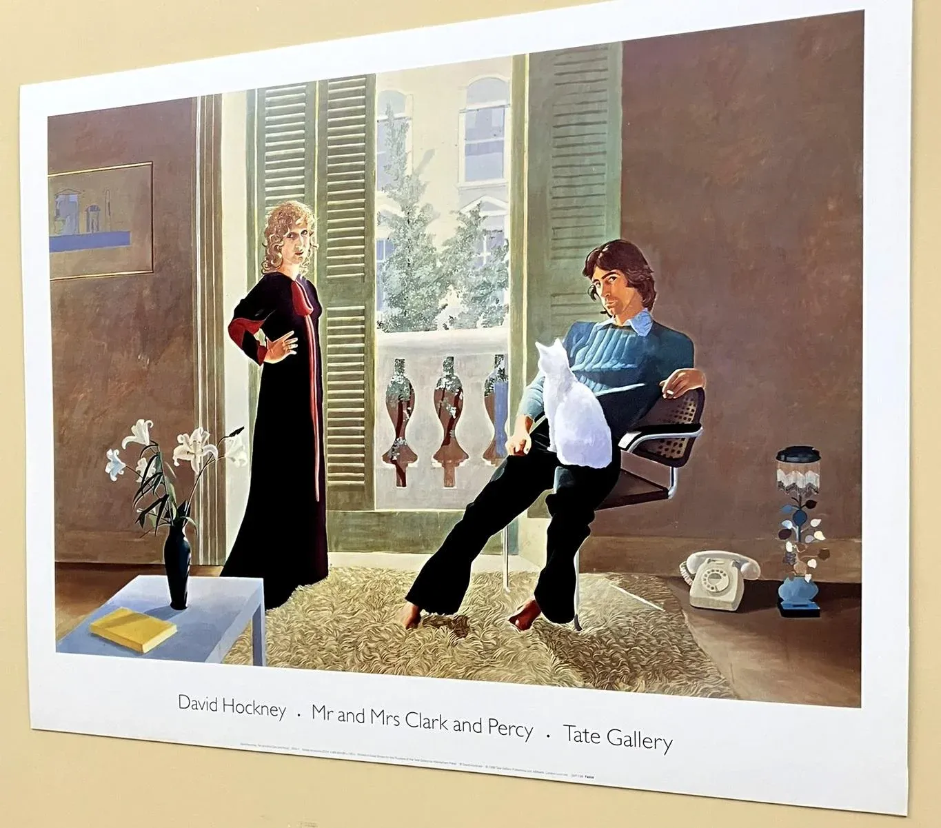 Clark and Percy/デビット ホックニー/ポスター David Hockney Mr and Mrs Clark and Percy Original Tate Gallery