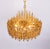 Large Gilt Brass and Crystal Chandelier from Palwa, Germany, 1970s For Sale - Image 11 of 14