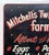 Vintage two sided, hand lettered on metal farm stand sign for Mitchell's Twin Valley Farm found in upstate New York. Black...
