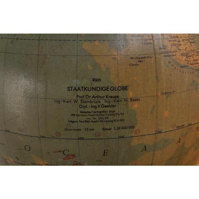 Vintage Globe from Räths, 1960s For Sale - Image 4 of 10