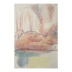 1997 James Bone Female Nude Drawing