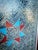 1970s Vintage Indigo Boho Textile Wall Art | Framed Geometric Textile | Red & Turquoise For Sale - Image 5 of 11