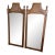 Pair of Vintage Bassett Furniture Staunton Collection Pecan Dresser Mirrors For Sale