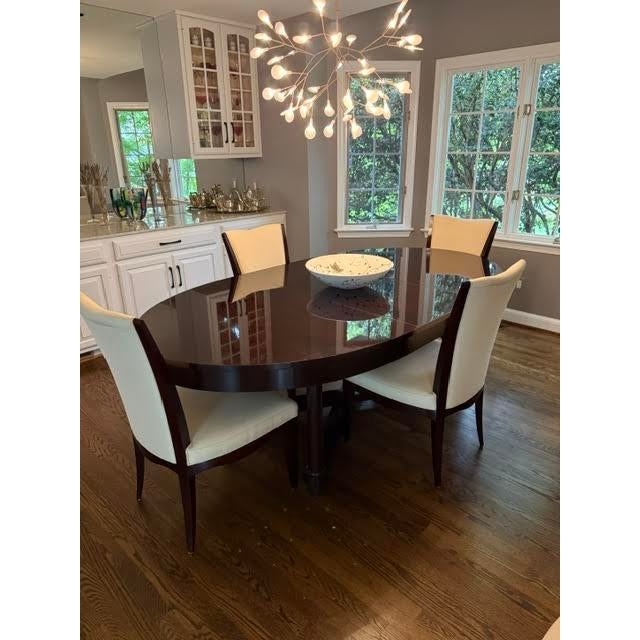 Wood Mahogany Dining Set Designed by Barbara Barry for Baker Furniture For Sale - Image 7 of 12