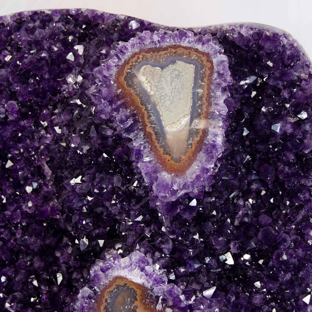 2020s Amethyst Cluster on Stand, 75 Pounds, 50 Inches (#H0375 Uruguay) For Sale - Image 5 of 8