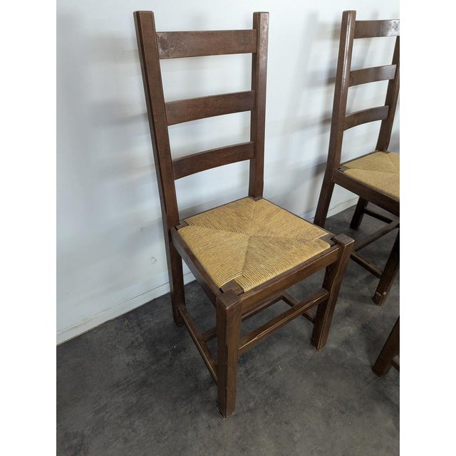 Vintage Brutalist Chairs, Set of 5 For Sale - Image 5 of 9