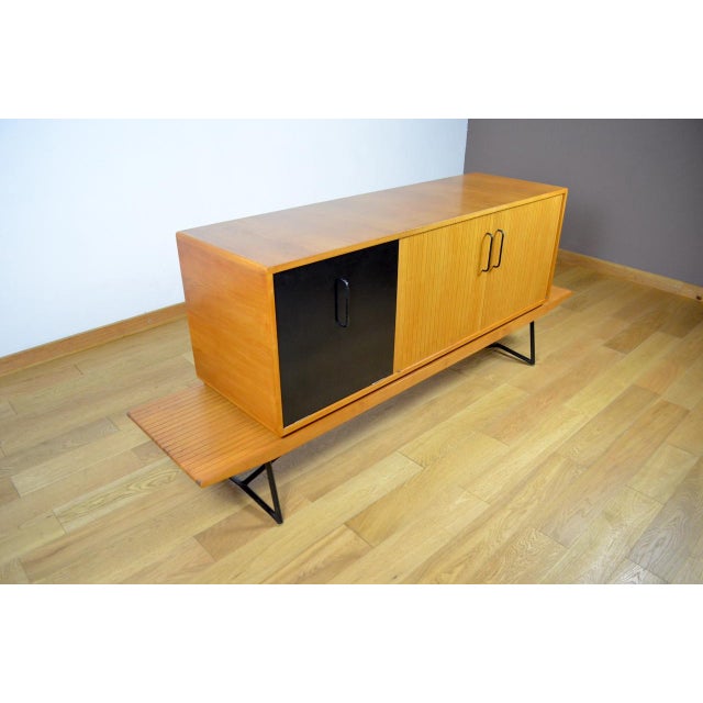 Vintage Sideboard by René Godfrid Edition, France, 1950 For Sale - Image 3 of 9