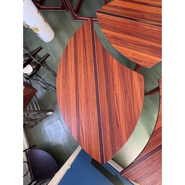 1990s 1990s David Levy Hardwood Creations Modular 3-Pc Puzzle Coffee Table Sapele Padauk For Sale - Image 5 of 12