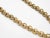 Gold Vintage Italian Brass Chain Link Necklace With Diamond Faceted Glass PInk Pendant, 1980's For Sale - Image 8 of 10