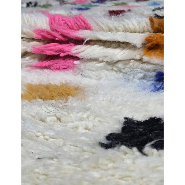 Abstract Confetti Wool Moroccan Rug - 10.2 X 6.5 Ft For Sale - Image 3 of 6