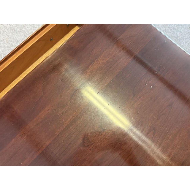 Late 20th Century Statton Solid Mahogany Petite Four Drawer Nightstand For Sale - Image 10 of 10