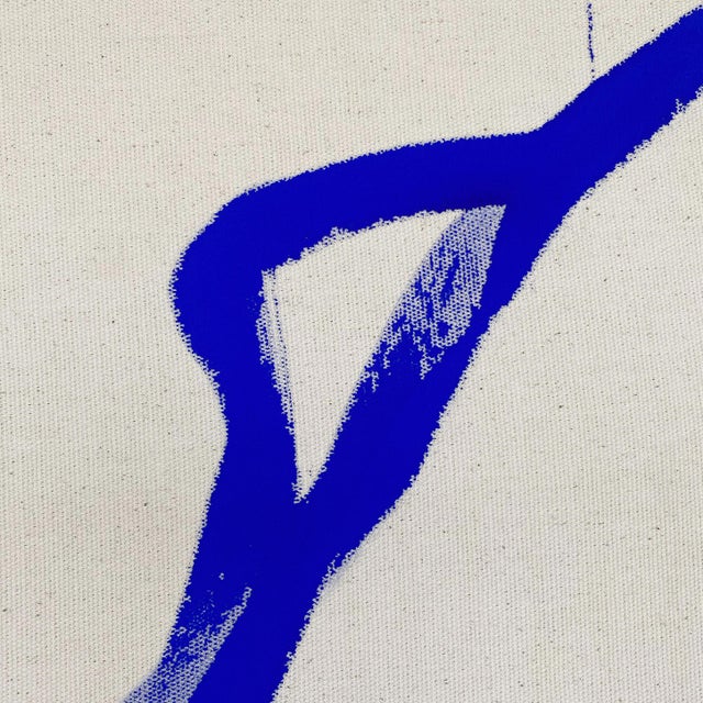 Textile "Sisters" Painting on Unprimed Canvas by Anna Pepe For Sale - Image 7 of 8