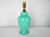 Late 20th Century Aqua Blue Glass Boudoir Lamps, Pair For Sale - Image 5 of 11