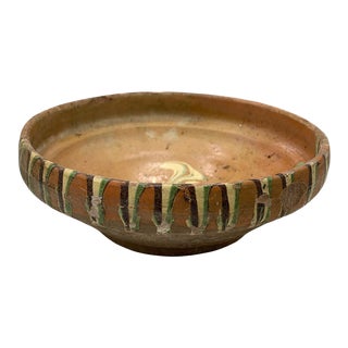 Antique Hungarian Folk Art Decorative Bowl For Sale