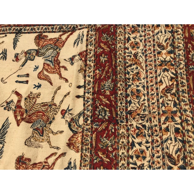 Mid-20th Century Kalamkar Rug For Sale - Image 10 of 13