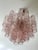 Pink Murano Chandeliers with Tronchi Glass Tubes, Set of 2 For Sale - Image 10 of 14