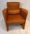 Maroon Cognac Leather Club Armchair, 1990s For Sale - Image 8 of 9