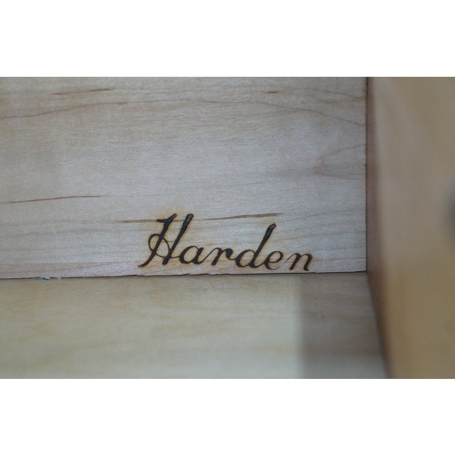 Wood 1970s Harden Georgian Chippendale Style Cherry Goddard Block Front Chest of Drawers For Sale - Image 7 of 18