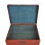 Wood 1900s Red Leather Antique Trunk For Sale - Image 7 of 8
