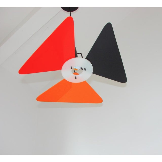 Black Vintage Postmodern Colourful Pendant Light, 1990s. For Sale - Image 8 of 10