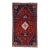 Vintage Handmade Shiraz Red Geometric Wool Rug 5'9" X 10'0" For Sale