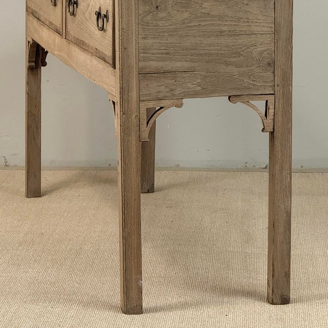 18th Century English Stripped Oak Dresser ~ Sofa Table ~ Console For Sale - Image 13 of 17